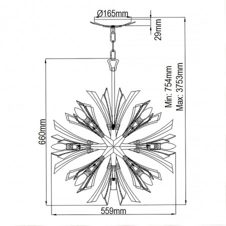 Pendant Lamp Vida S (13 lights)