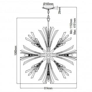 Pendant Lamp Vida L (13 lights)