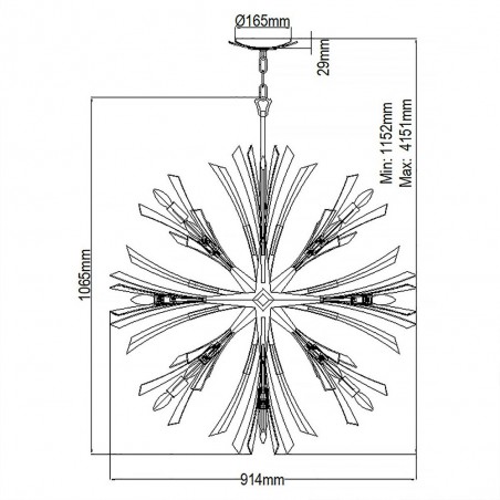Pendant Lamp Vida L (13 lights)