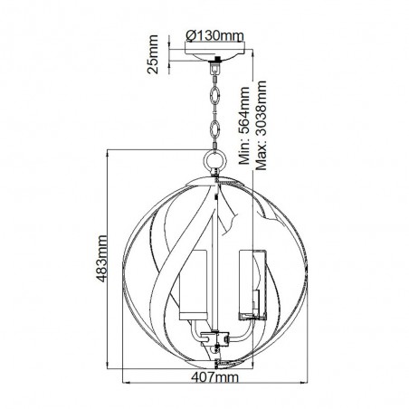 Pendant Lamp Blacksmith (3 lights)