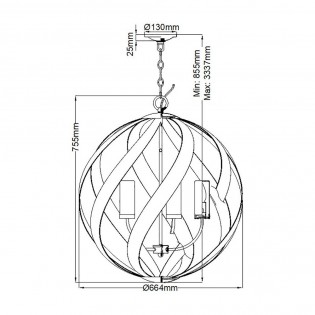 Pendant Lamp Blacksmith (5 lights)