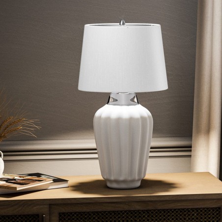 Lámpara de mesa Bexley Blanca