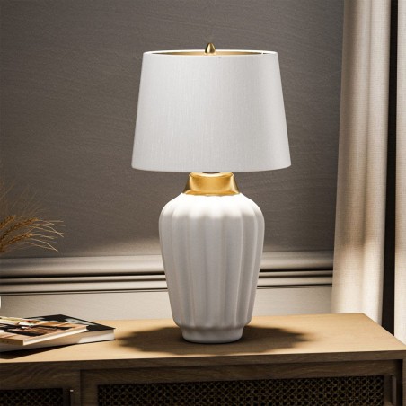 Lámpara de mesa Bexley Blanca