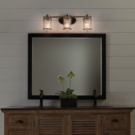 Aplique de pared para baños Ashland Bay (3 luces)