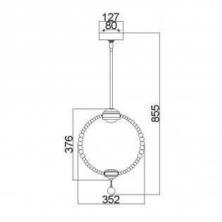Pendant lamp LED Oberlin S (8W)