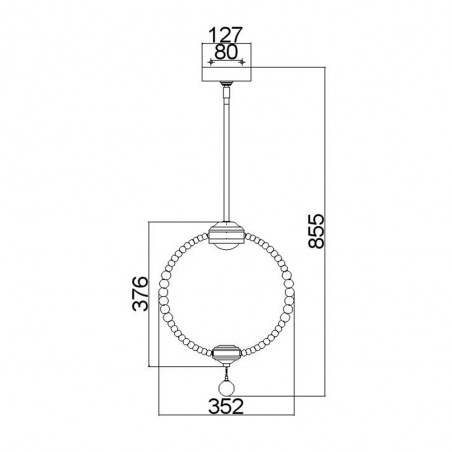 Pendant lamp LED Oberlin S (8W)