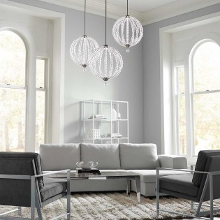 Pendant lamp LED Oberlin L (2x12W)