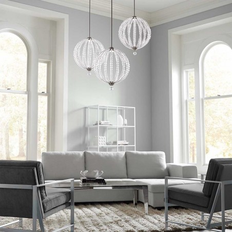 Pendant lamp LED Oberlin L (2x12W)