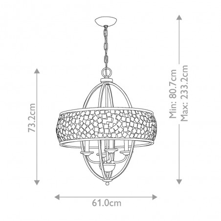 Ceiling lamp Zara (4 lights)
