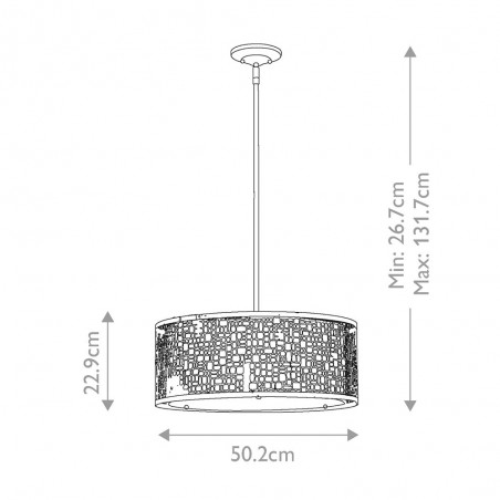 Ceiling lamp Joplin (3 lights)