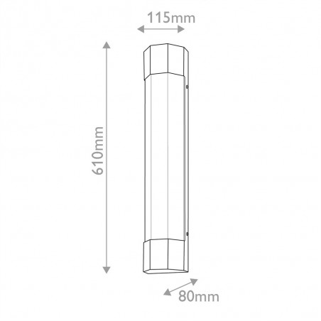 Aplique LED para baños Facet (22W)