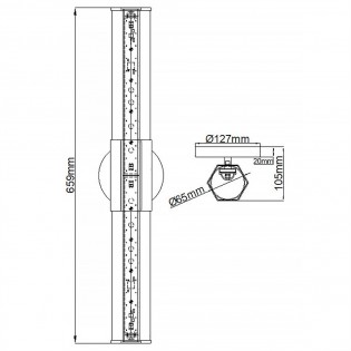 Aplique LED para baños Facer (2x12W)
