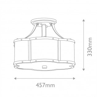 Ceiling Flush Light Chance M