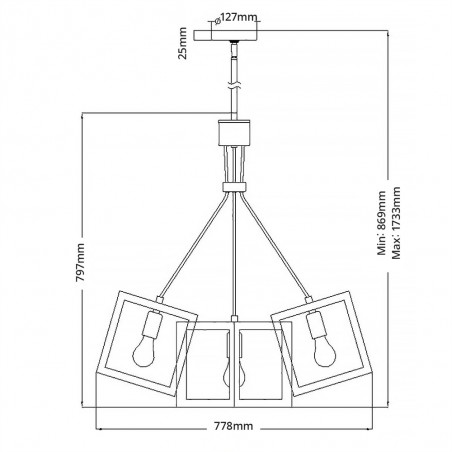 Pendant Lamp Esemble (5 lights)