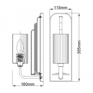 Aplique de pared Kimrose