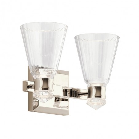 Aplique de pared LED para baños Kayva (2x6W)