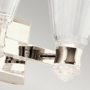 Aplique de pared LED para baños Kayva (2x6W)