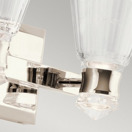 Aplique de pared LED para baños Kayva (2x6W)