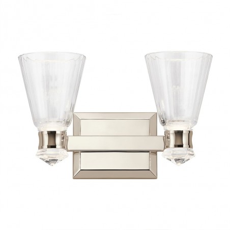 Aplique de pared LED para baños Kayva (2x6W)