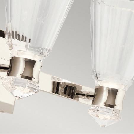 Aplique de pared LED para baños Kayva (3x6W)