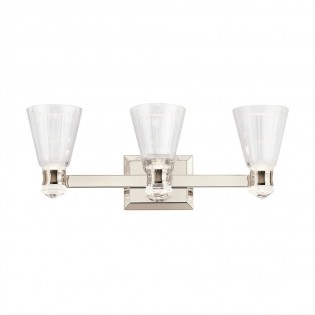 Aplique de pared LED para baños Kayva (3x6W)