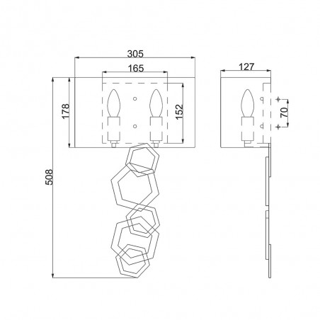 Wall lamp Moxie