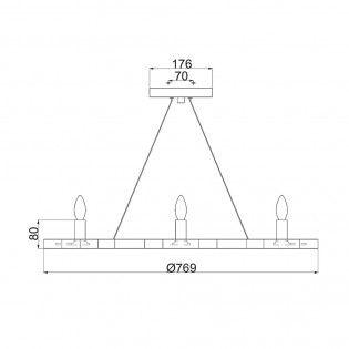 Pendant lamp Moxie II (6 lights)