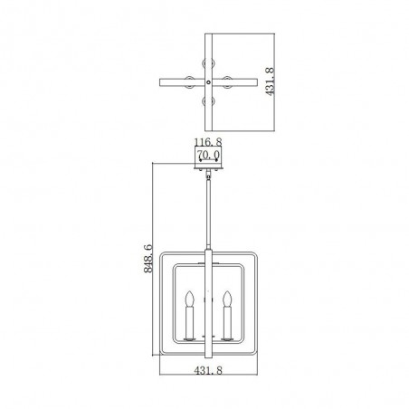 Ceiling lamp Quentin B (4 lights)