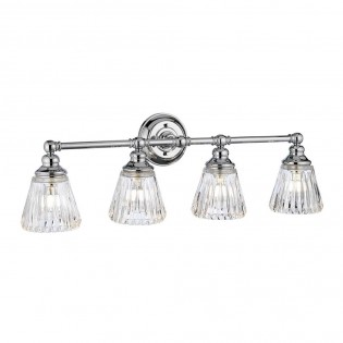 Aplique de pared para baños Keynes (4 luces)