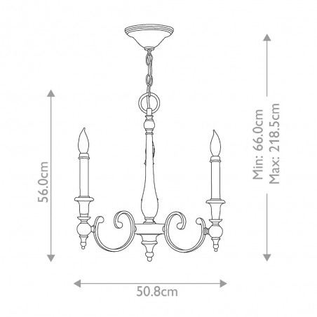 Pendant lamp Yorktown (3 lights)