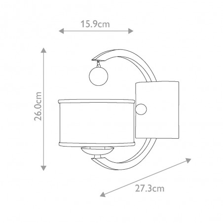 Aplique de pared Monaco