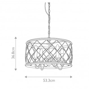 Pendant lamp Dury (4 lights)