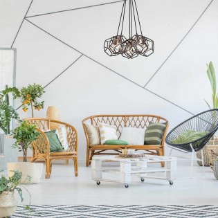 Ceiling lamp Rocklyn (6 lights)