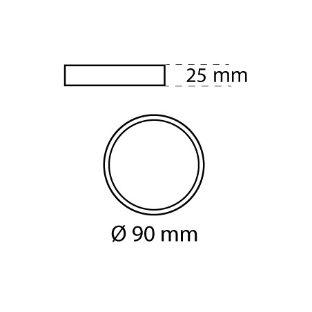 Downlight Superficie Kaju Gris (8W. 680Lm)