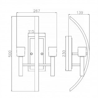 Wall Lamp Mondo (2 lights)