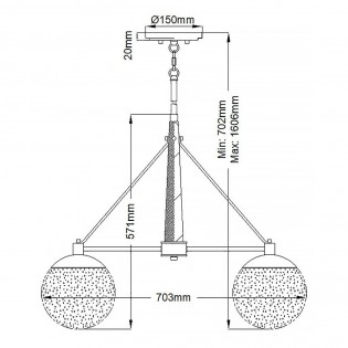 Pendant Lamp Marilyn (4 lights)
