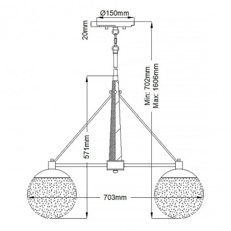 Pendant Lamp Marilyn (4 lights)
