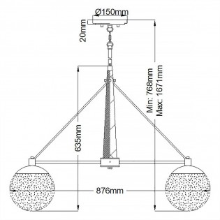 Pendant Lamp Marilyn (6 lights)