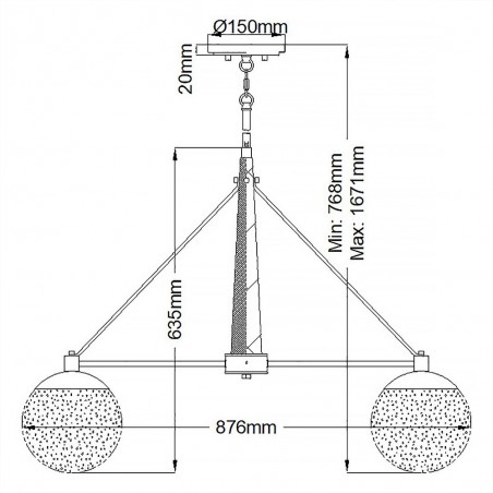 Pendant Lamp Marilyn (6 lights)