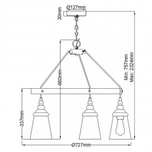 Pendant Lamp Loras (5 lights)