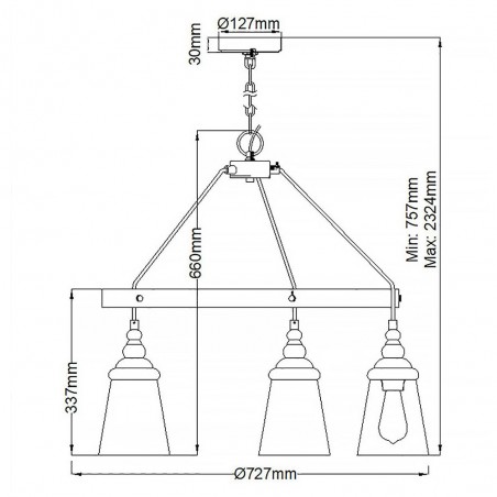 Pendant Lamp Loras (5 lights)