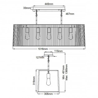 Pendant Lamp Linara (5 lights)