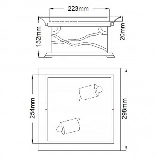 Outdoor Ceiling Flush Light Morris