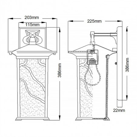Outdoor Wall Lamp Morris L