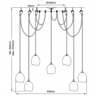 Pendant Lamp Nula (12 lights)