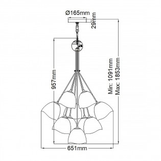 Pendant Lamp Nula (15 lights)