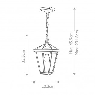 Outdoor Pendant Lamp Alford Place