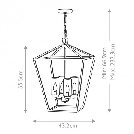 Outdoor Pendant Lamp Alford Place (4 lights)