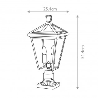 Outdoor Pedestal Lamp Alford Place
