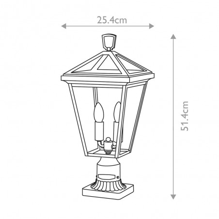 Outdoor Pedestal Lamp Alford Place